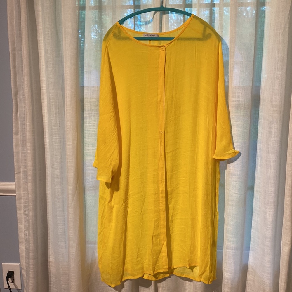 Yellow maxi dress size 5X